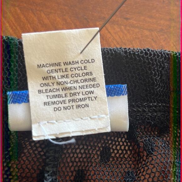 Aqua Blues Black Sheer Dot Leggings Juniors Size Small Y2K - Picture 5 of 9